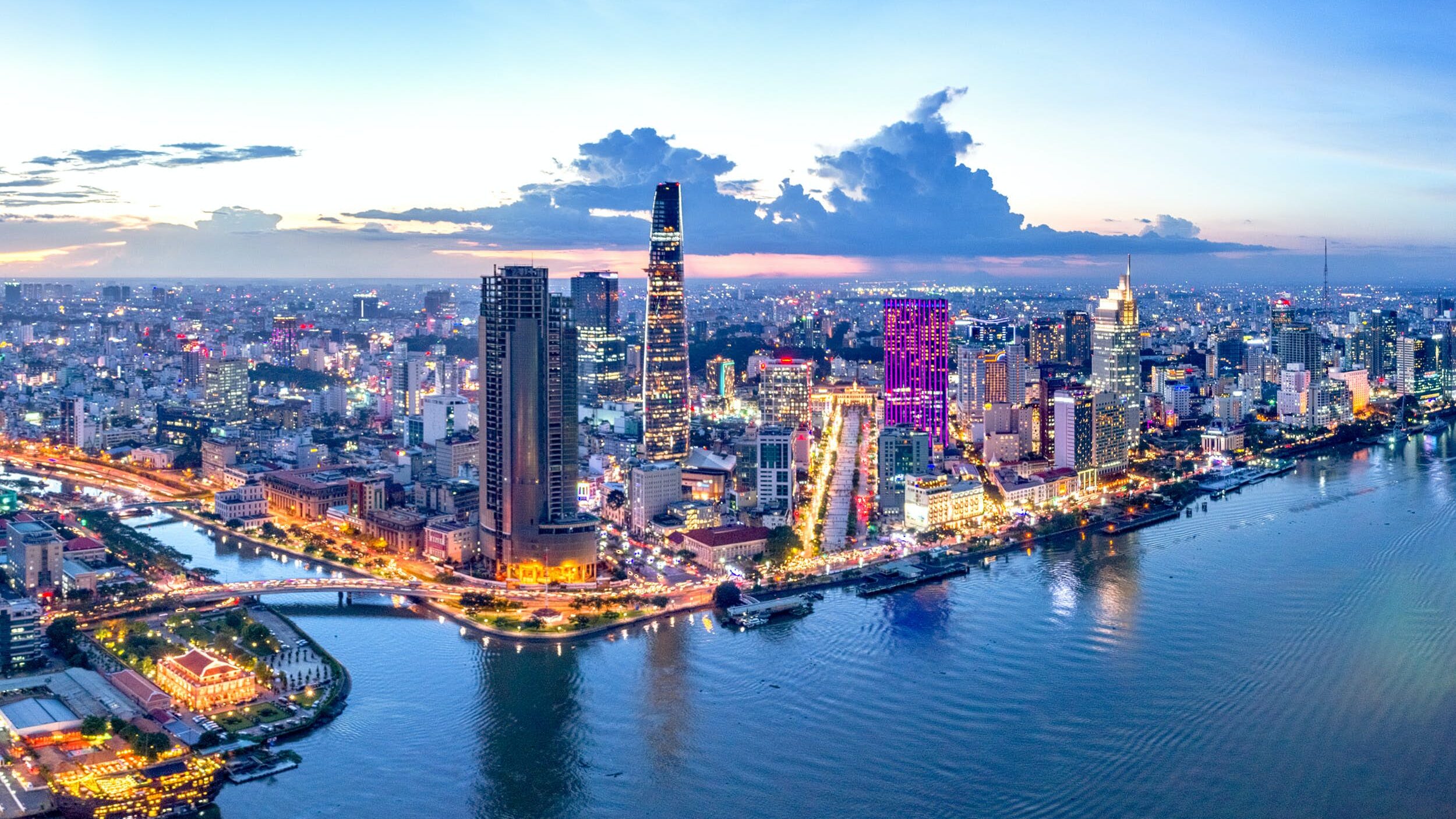 Ho Chi Minh City Vietnam panoramic view